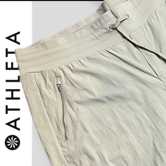 ATHLETA TREKKIE NORTH JOGGER YOGA PILATES ATHLEISURE OATMEAL 3X 26 - Picture 5 of 11